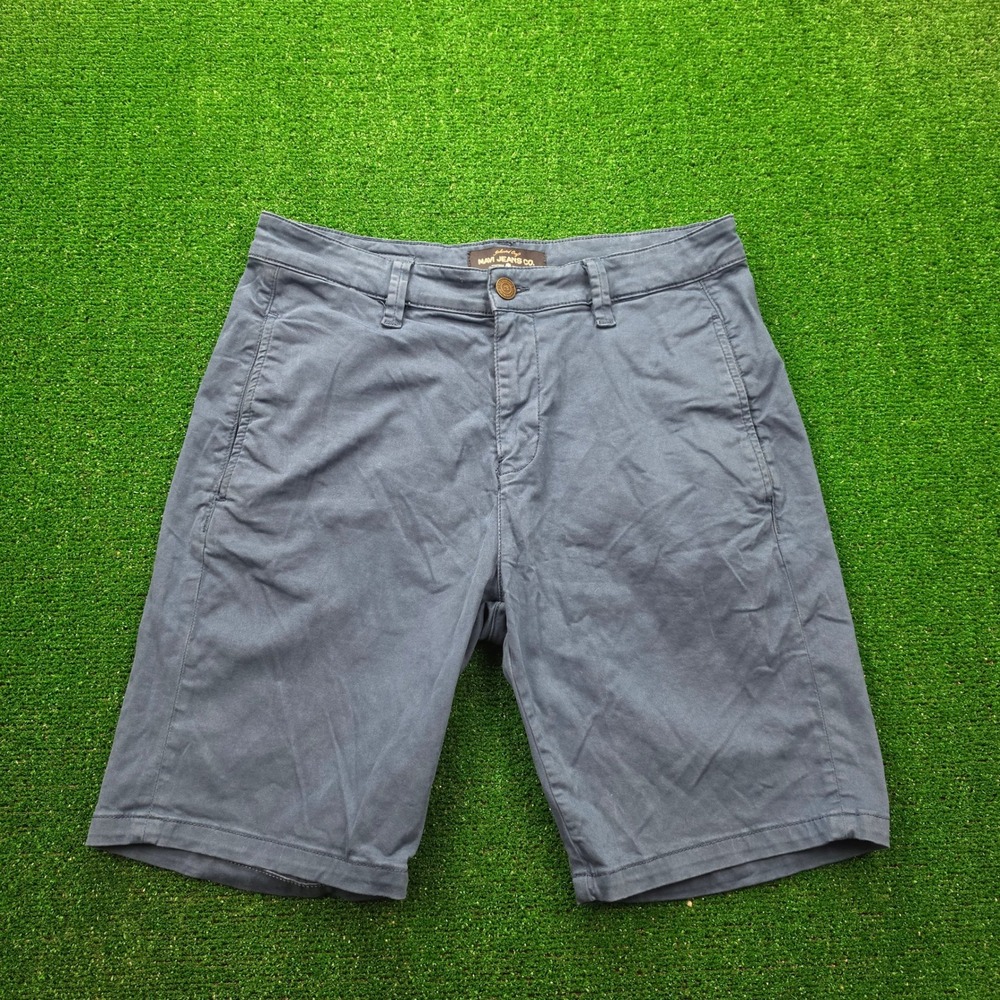 Mavi Jeans Co Simon‎ Shorts Mens 33 Blue Twill Chino Flat Front Golf Casual